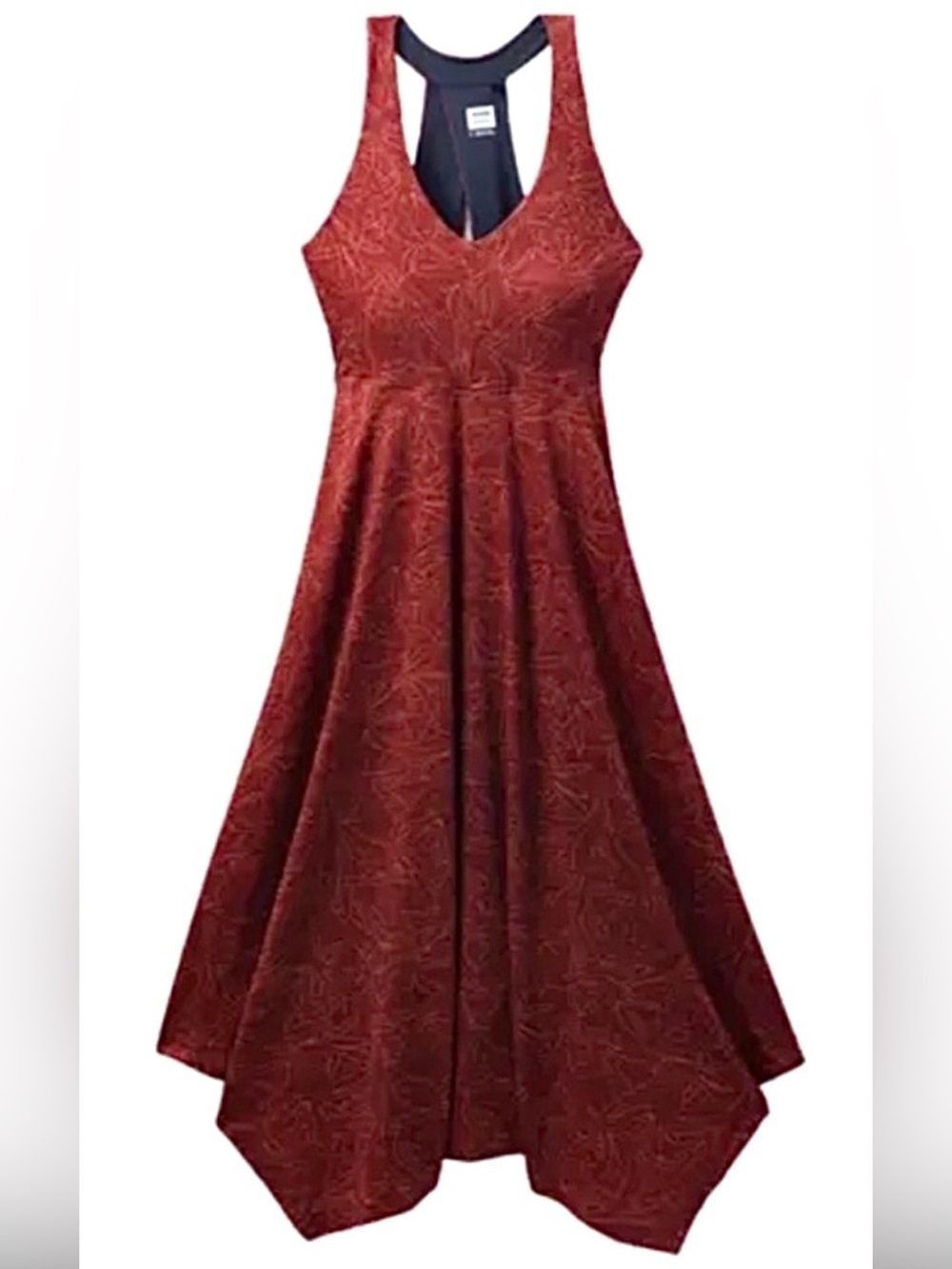 prAna Saxon Midi Dress- Rust